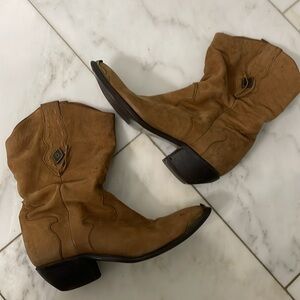 Code West tan leather country western or cowboy boot size 7 great condition